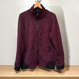 Women’s Calvin Klein Burgandy‎ Full Zip Quick Dry Performance Jacket-Size L
